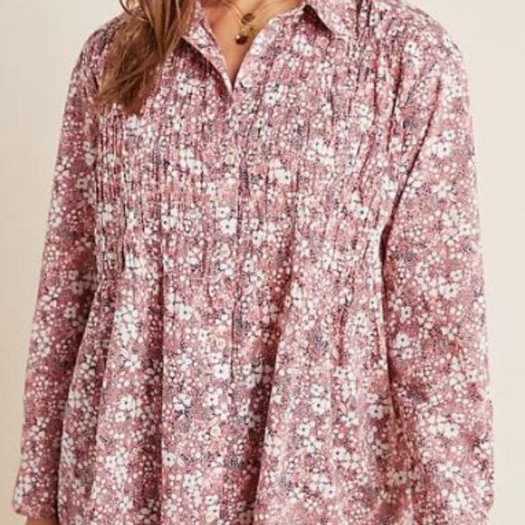Anthropologie Pilco and the Letterpress The Sasha Boyfriend Buttondown, Sz XS - Picture 6 of 6
